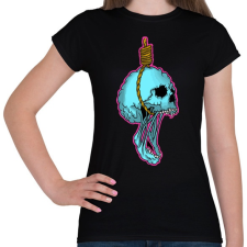PRINTFASHION Skull hang - Női póló - Fekete női póló