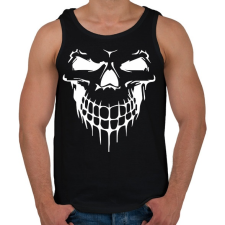 PRINTFASHION Skullface - Férfi atléta - Fekete atléta, trikó