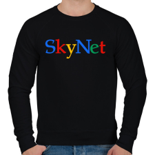 PRINTFASHION Skynet - Férfi pulóver - Fekete férfi pulóver, kardigán