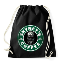 PRINTFASHION Skynet kávé - Sportzsák, Tornazsák - Fekete tornazsák