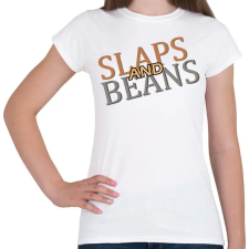 PRINTFASHION Slaps and Beans  - Női póló - Fehér női póló