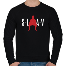 PRINTFASHION Slav Air - Férfi pulóver - Fekete férfi pulóver, kardigán