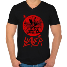PRINTFASHION slayer3 - Férfi V-nyakú póló - Fekete férfi póló