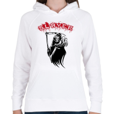 PRINTFASHION Slayer - Női kapucnis pulóver - Fehér