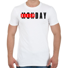 PRINTFASHION SLEEPDAY - Férfi póló - Fehér férfi póló