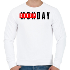 PRINTFASHION SLEEPDAY - Férfi pulóver - Fehér férfi pulóver, kardigán