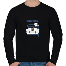 PRINTFASHION Sleepybara - Férfi pulóver - Fekete férfi pulóver, kardigán