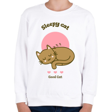PRINTFASHION sleepycat - Gyerek pulóver - Fehér