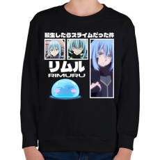 PRINTFASHION Slime Rimuru - Gyerek pulóver - Fekete