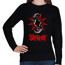 PRINTFASHION slipknot2 - Női pulóver - Fekete