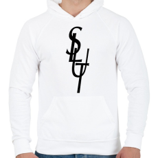 PRINTFASHION SLUT - Férfi kapucnis pulóver - Fehér