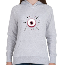 PRINTFASHION small family - Női kapucnis pulóver - Sport szürke