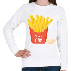 PRINTFASHION Small Fry - Kistesó - Női pulóver - Fehér
