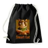 PRINTFASHION smart cat - Sportzsák, Tornazsák - Fekete