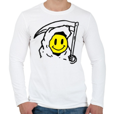 PRINTFASHION smile face - Férfi hosszú ujjú póló - Fehér férfi póló