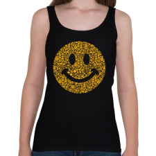 PRINTFASHION Smile - Női atléta - Fekete női trikó