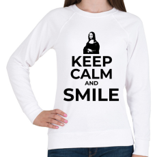 PRINTFASHION SMILE - Női pulóver - Fehér