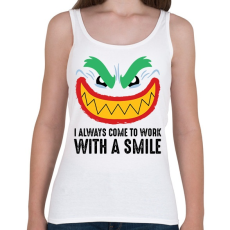 PRINTFASHION Smile Work - Női atléta - Fehér