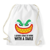 PRINTFASHION Smile Work - Sportzsák, Tornazsák - Fehér