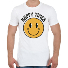 PRINTFASHION Smiley - Férfi póló - Fehér férfi póló