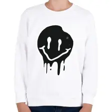PRINTFASHION Smiley - Gyerek pulóver - Fehér gyerek pulóver, kardigán