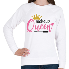 PRINTFASHION Smink királynő - Női pulóver - Fehér