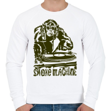 PRINTFASHION Smoke Machine - Férfi pulóver - Fehér férfi pulóver, kardigán