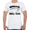 PRINTFASHION Snail running team - Férfi póló - Fehér