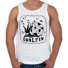 PRINTFASHION Snailen - Férfi atléta - Fehér atléta, trikó
