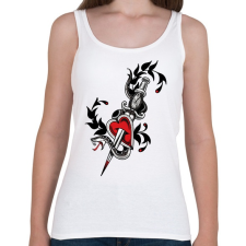 PRINTFASHION SNAKE - Női atléta - Fehér női trikó