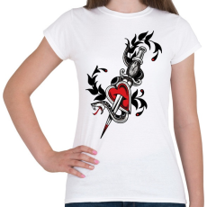 PRINTFASHION SNAKE - Női póló - Fehér