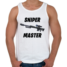 PRINTFASHION Sniper Master - Fortnite (Fekete) - Férfi atléta - Fehér atléta, trikó