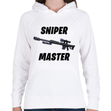 PRINTFASHION Sniper Master - Fortnite (Fekete) - Női kapucnis pulóver - Fehér női pulóver, kardigán