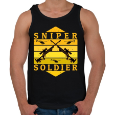 PRINTFASHION Sniper - Mesterlövész - Férfi atléta - Fekete atléta, trikó