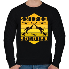 PRINTFASHION Sniper - Mesterlövész - Férfi pulóver - Fekete