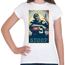 PRINTFASHION Snoop dog - Női póló - Fehér női póló