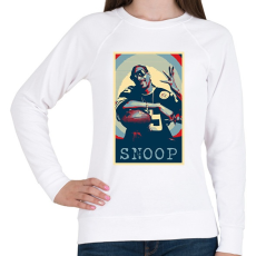 PRINTFASHION Snoop dog - Női pulóver - Fehér