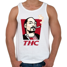 PRINTFASHION Snoop THC Dogg - Férfi atléta - Fehér