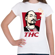 PRINTFASHION Snoop THC Dogg - Női póló - Fehér női póló