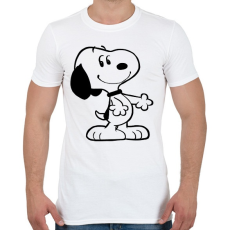 PRINTFASHION Snoopy drawing - Férfi póló - Fehér