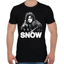 PRINTFASHION SNOW - Férfi póló - Fekete férfi póló