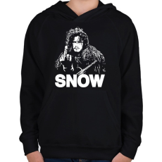 PRINTFASHION SNOW - Gyerek kapucnis pulóver - Fekete