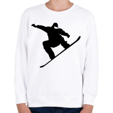 PRINTFASHION Snowboard /03 - Gyerek pulóver - Fehér