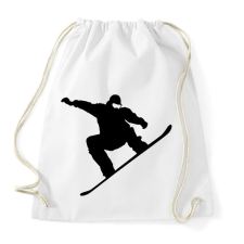 PRINTFASHION Snowboard /03 - Sportzsák, Tornazsák - Fehér tornazsák