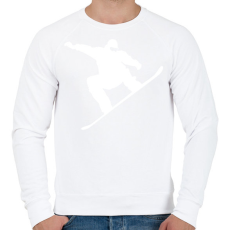 PRINTFASHION Snowboard 04 - Férfi pulóver - Fehér