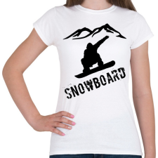 PRINTFASHION snowboard - Női póló - Fehér női póló