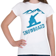 PRINTFASHION snowboard  - Női póló - Fehér
