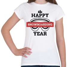 PRINTFASHION SNOWBOARD - Női póló - Fehér női póló