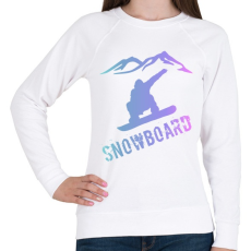 PRINTFASHION snowboard  - Női pulóver - Fehér