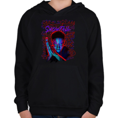 PRINTFASHION SNOWFALL - Gyerek kapucnis pulóver - Fekete